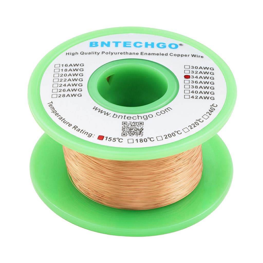 BNTECHGO 28AWG Magnet Wire 3lb Natural Enameled Copper Wire 0.0122"(0.31mm)