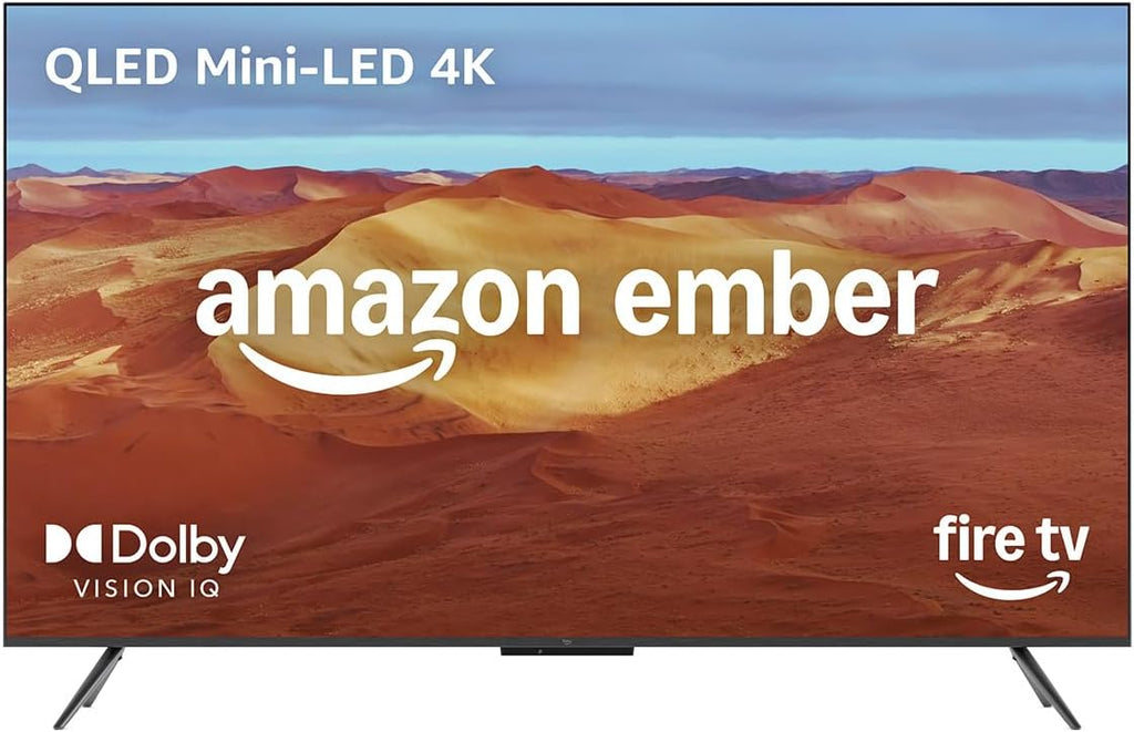 Amazon Ember 75" Mini-LED Series with Fire TV (newest model), QLED 4K UHD smart TV, Dolby Vision IQ, 144hz gaming mode, Ambient Experience, find shows faster with Alexa+