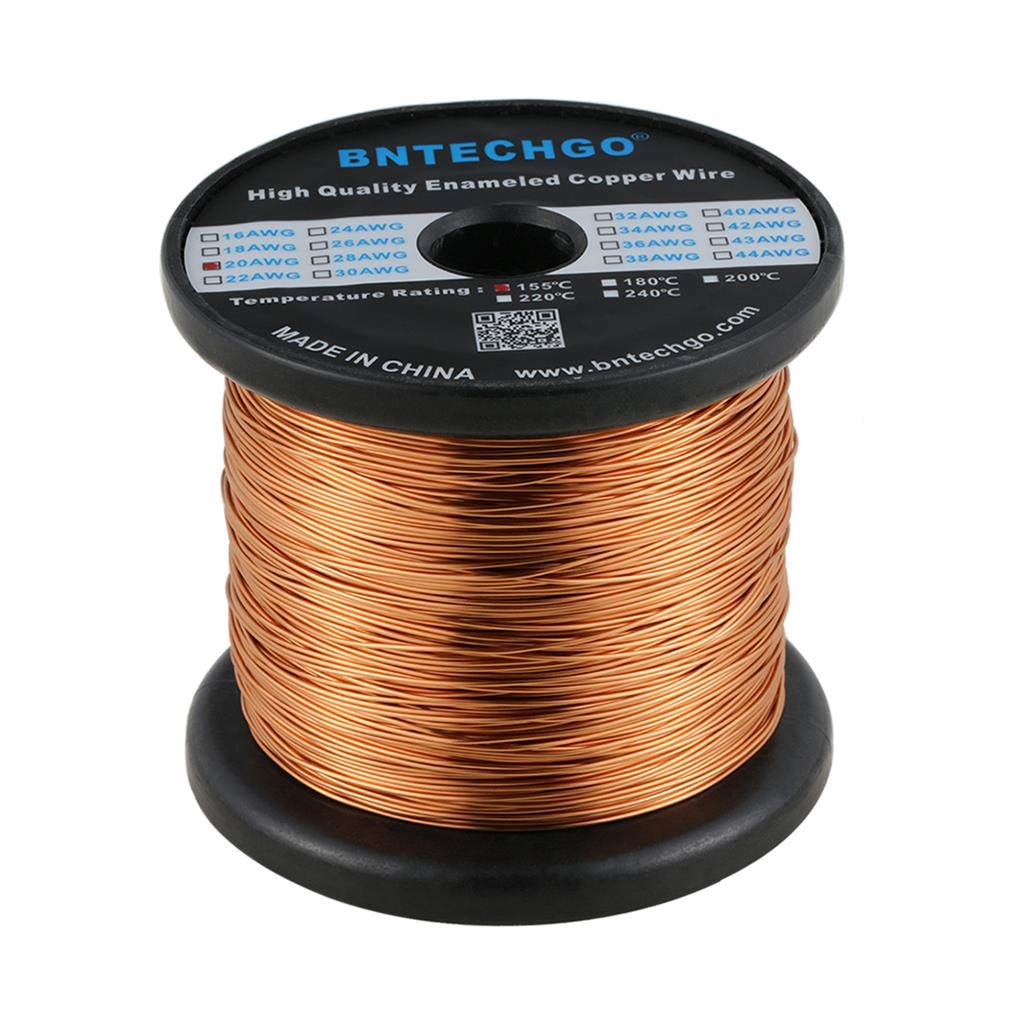 BNTECHGO 28AWG Magnet Wire 3lb Natural Enameled Copper Wire 0.0122"(0.31mm)
