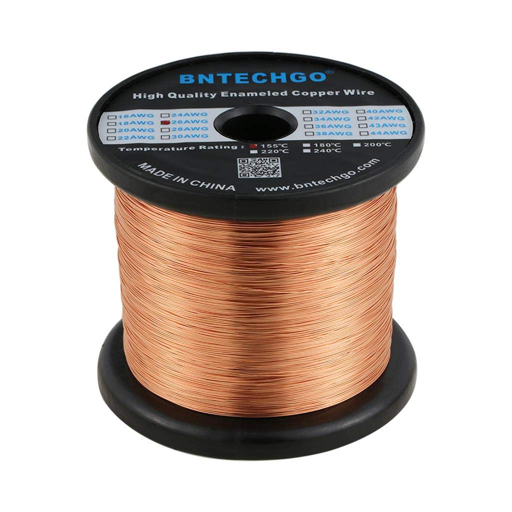 BNTECHGO 28AWG Magnet Wire 3lb Natural Enameled Copper Wire 0.0122"(0.31mm)