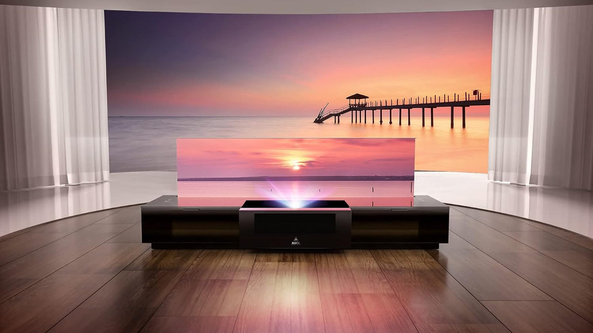 AWOL VISION 100â 4K 3D Vanish TV with Smart Cabinet VTV-100