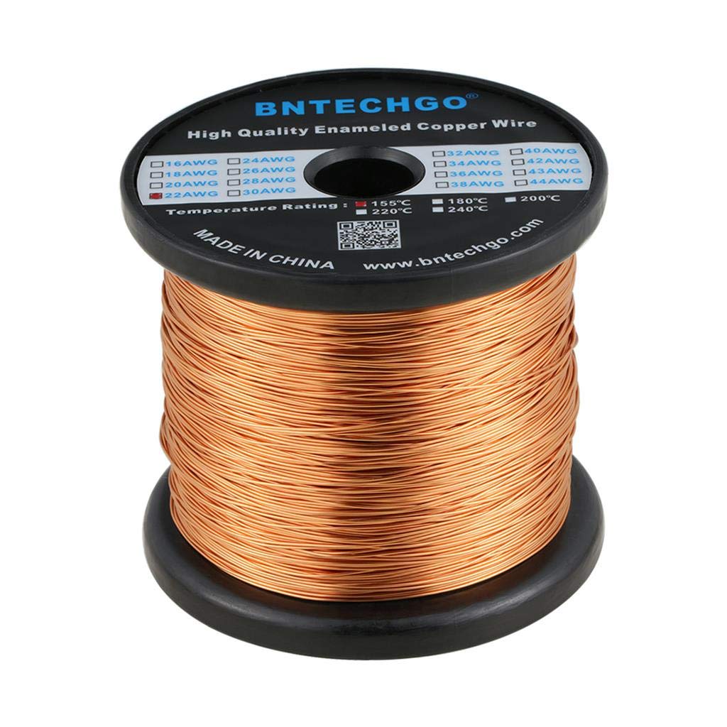 BNTECHGO 28AWG Magnet Wire 3lb Natural Enameled Copper Wire 0.0122"(0.31mm)