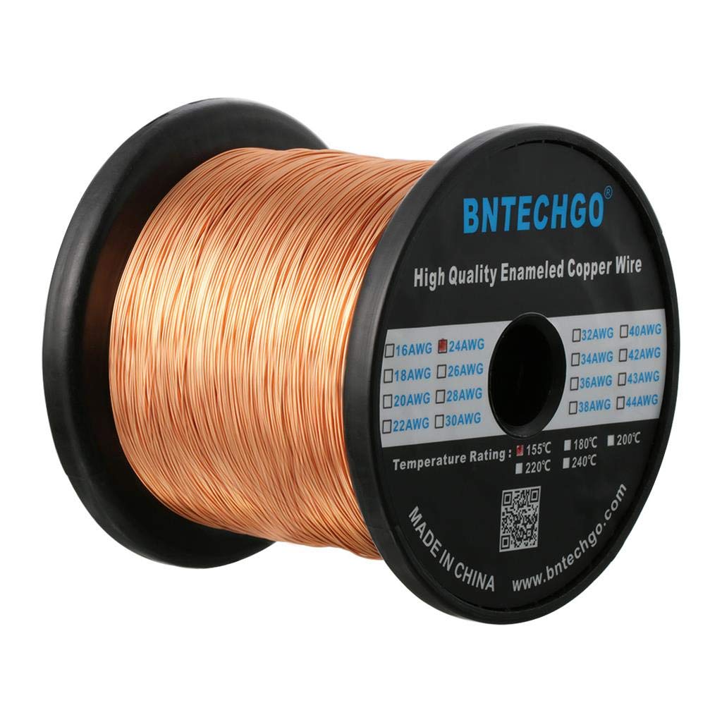 BNTECHGO 28AWG Magnet Wire 3lb Natural Enameled Copper Wire 0.0122"(0.31mm)