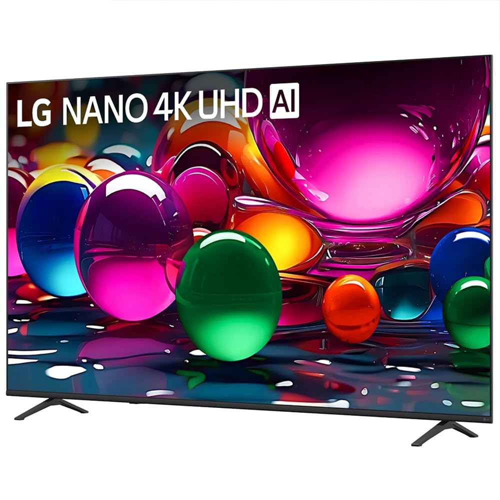 LG 85-Inch Nano 4K UHD AI NU70 Smart TV (2026) 85NU700BPUA Bundle with 1 YR CPS Enhanced Protection Pack, 6FT 4K HDMI Cable and Deco Gear Home Theater Beginner's Guide