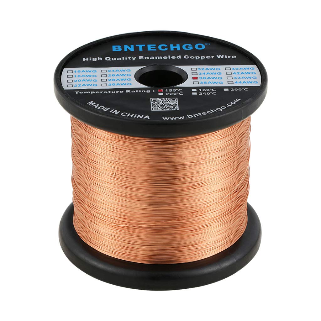 BNTECHGO 28AWG Magnet Wire 3lb Natural Enameled Copper Wire 0.0122"(0.31mm)