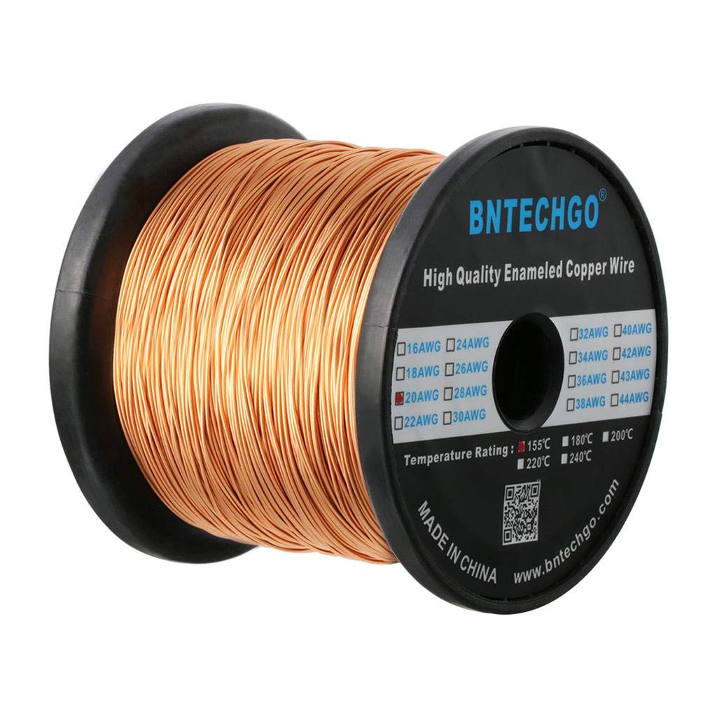 BNTECHGO 28AWG Magnet Wire 3lb Natural Enameled Copper Wire 0.0122"(0.31mm)