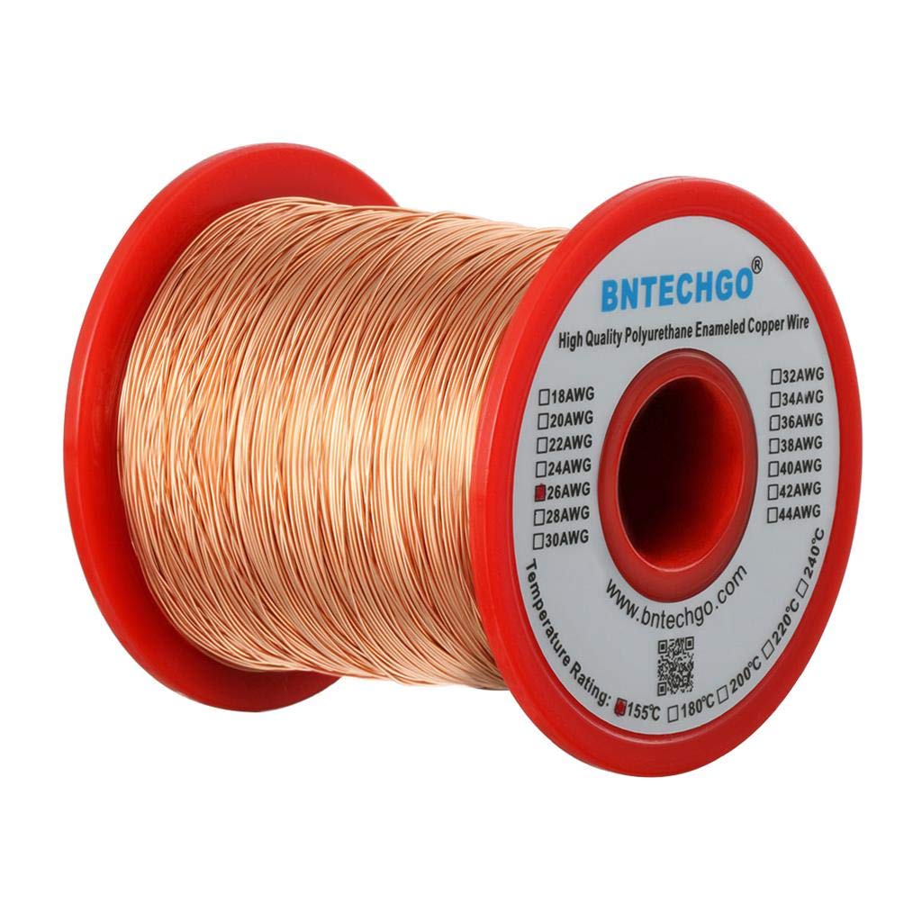 BNTECHGO 28AWG Magnet Wire 3lb Natural Enameled Copper Wire 0.0122"(0.31mm)