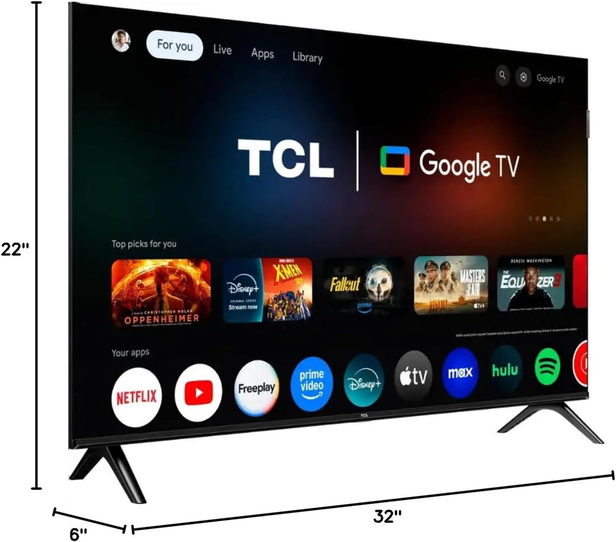TCL 32-INCH Class Q3K Series (1080p) FHD QLED Smart Google TV (2024) (Renewed)
