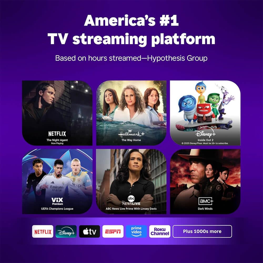 Roku Select Series 4K QLED Smart TV Bundle with HDMI & CPS Plan (55)