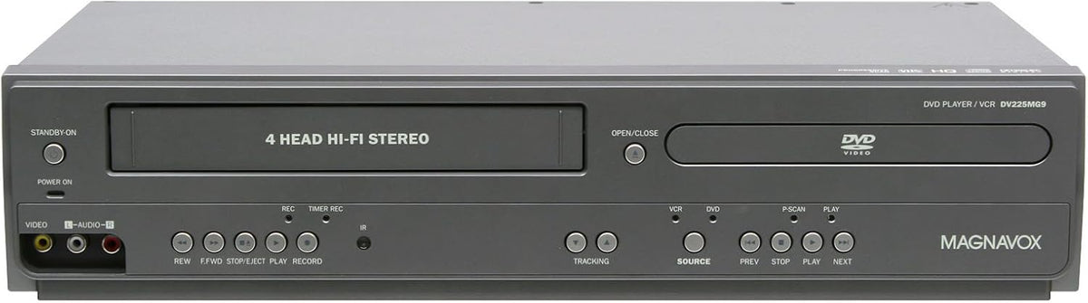 Magnavox DV225MG9 DVD Player and 4 Head Hi-Fi Stereo VCR (Renewed)