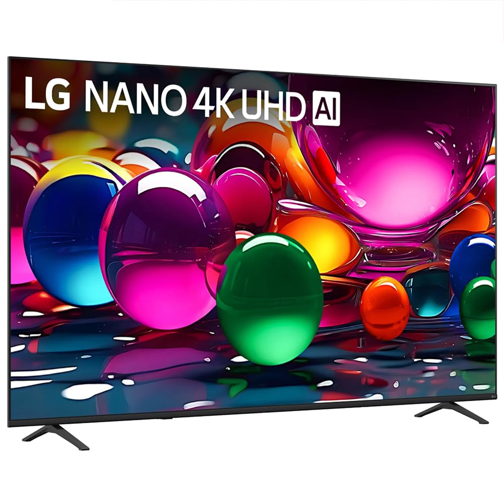 LG 85-Inch Nano 4K UHD AI NU70 Smart TV (2026) 85NU700BPUA Bundle with 1 YR CPS Enhanced Protection Pack, 6FT 4K HDMI Cable and Deco Gear Home Theater Beginner's Guide