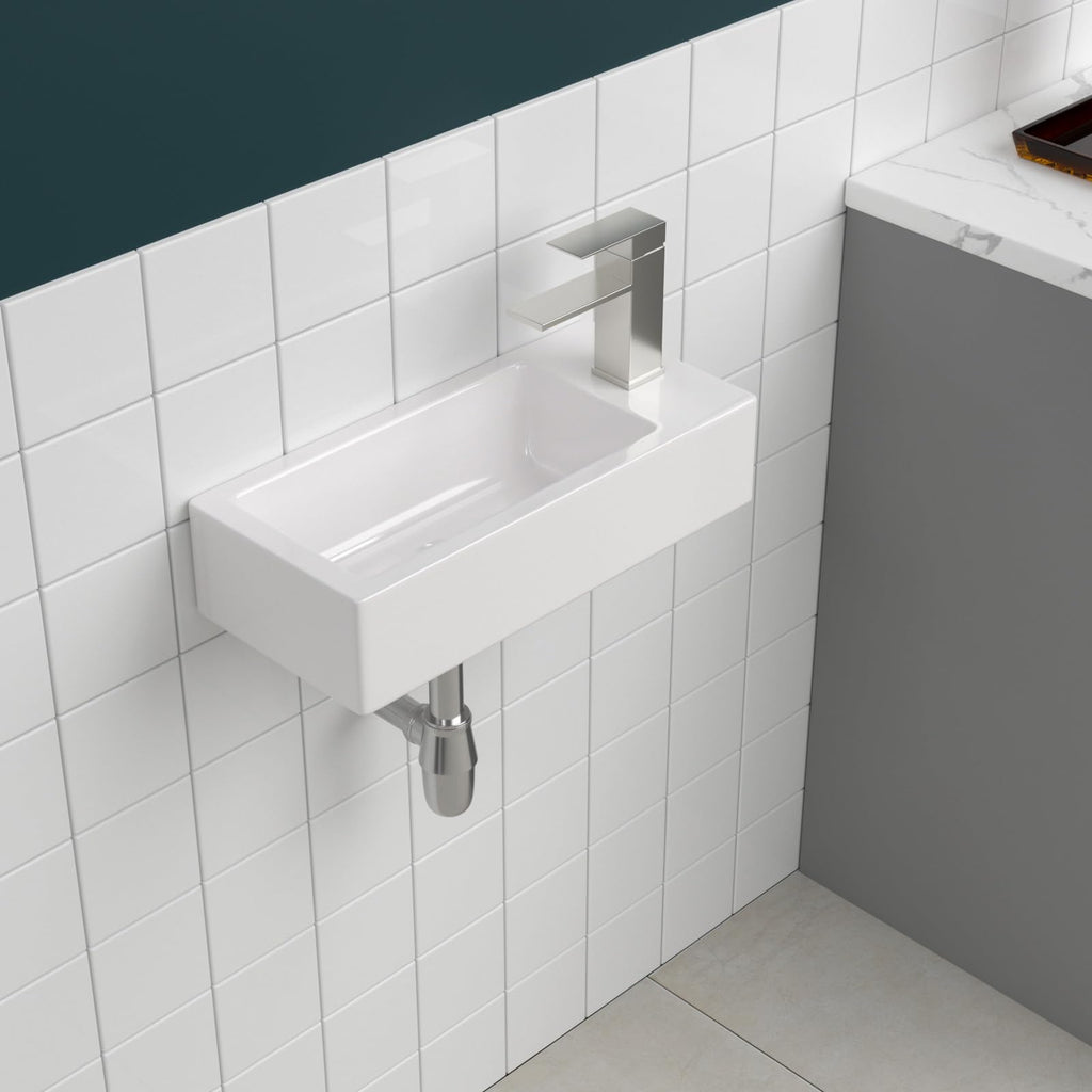 Sarlai Black Vessel Sink Rectangular - 24"x14" Modern Bathroom Vessel Sink Rectangle Above Counter Black Ceramic Porcelain Lavatory Vanity Sink Art Basin