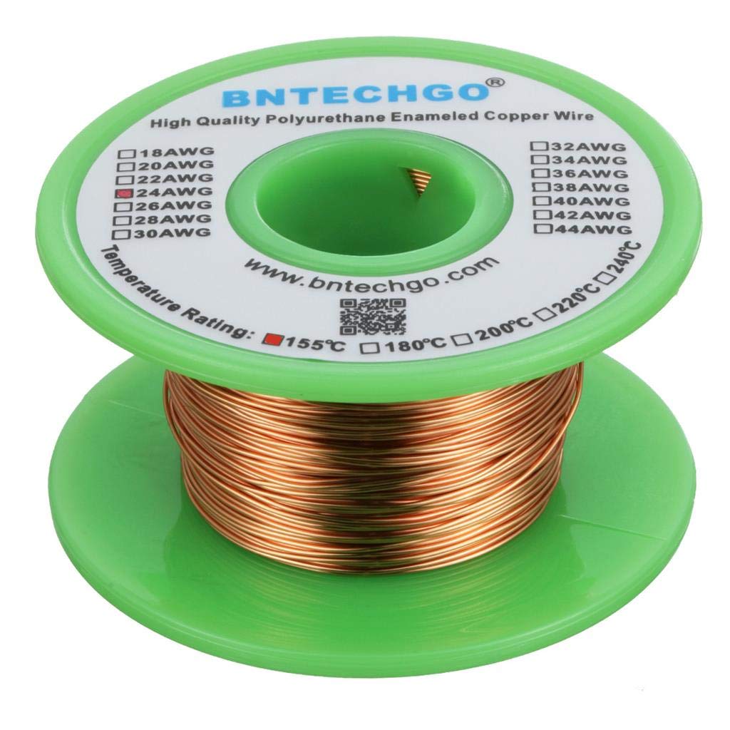 BNTECHGO 28AWG Magnet Wire 3lb Natural Enameled Copper Wire 0.0122"(0.31mm)