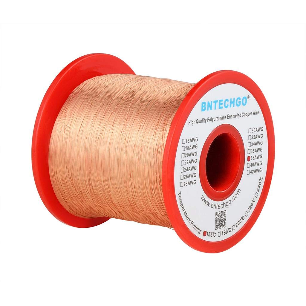 BNTECHGO 28AWG Magnet Wire 3lb Natural Enameled Copper Wire 0.0122"(0.31mm)