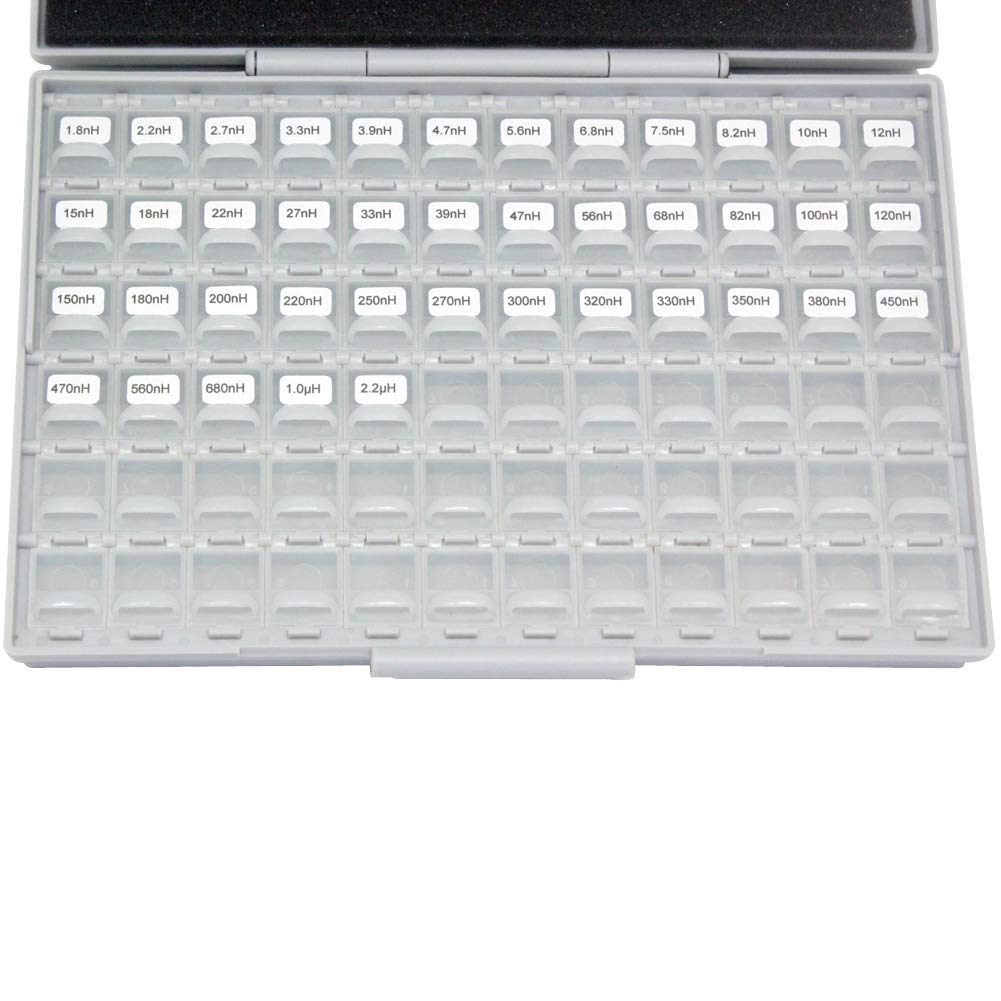 AideTek 37 Values 0805 Size 10PC/Value Inductor Kit 5% 2.7nH - 910nH