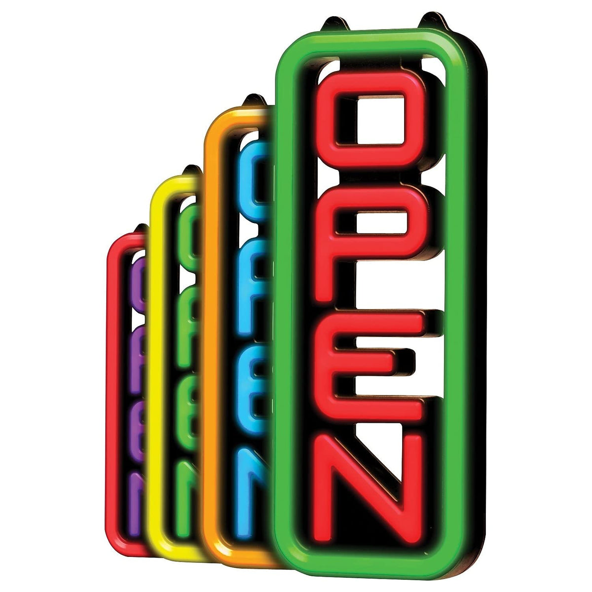 LED Open Sign for Business with Programmable Business Hours â Green Light Innovations Bluetooth App, 4,000+ Color Combos, Flash/Scroll/Neon Modes, 100,000-Hr LEDs, 3-Year Warranty, 15Ã16.5 in