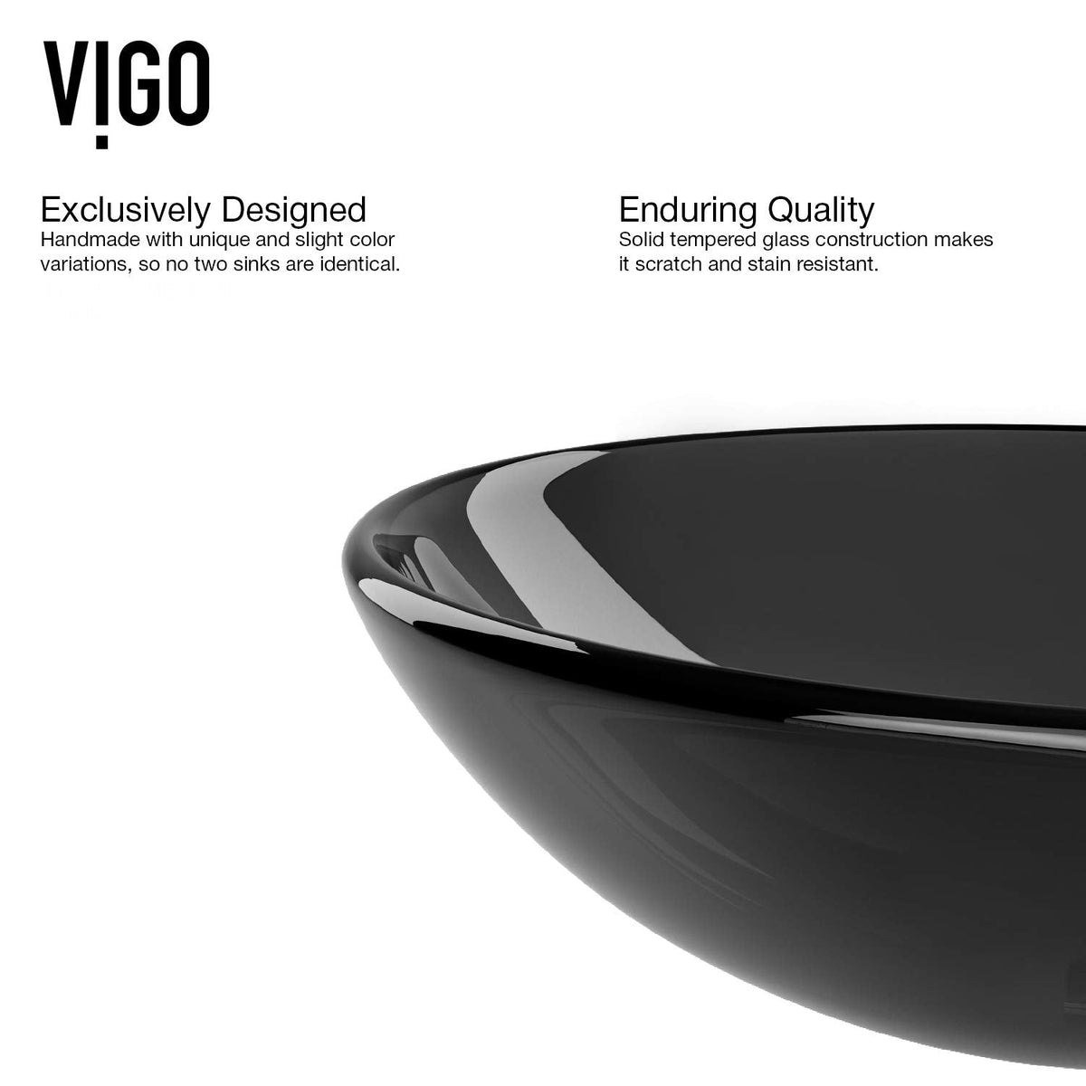 Vigo Vessel Sink Copper - 17â Artistic Round Bowl Sink for Bathrooms, Tempered Glass Above Counter Bathroom Sink with NonStickShield, QuickDrain & TempGuard, Modern Luxury Design