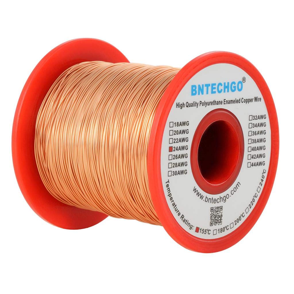 BNTECHGO 28AWG Magnet Wire 3lb Natural Enameled Copper Wire 0.0122"(0.31mm)