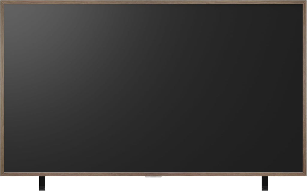 LG 65-Inch Art Gallery TV QNED AI LX7B Series Mini LED Smart TV Bundle with Bonus Teak Bezel Natural Wood Magnetic Frame Included