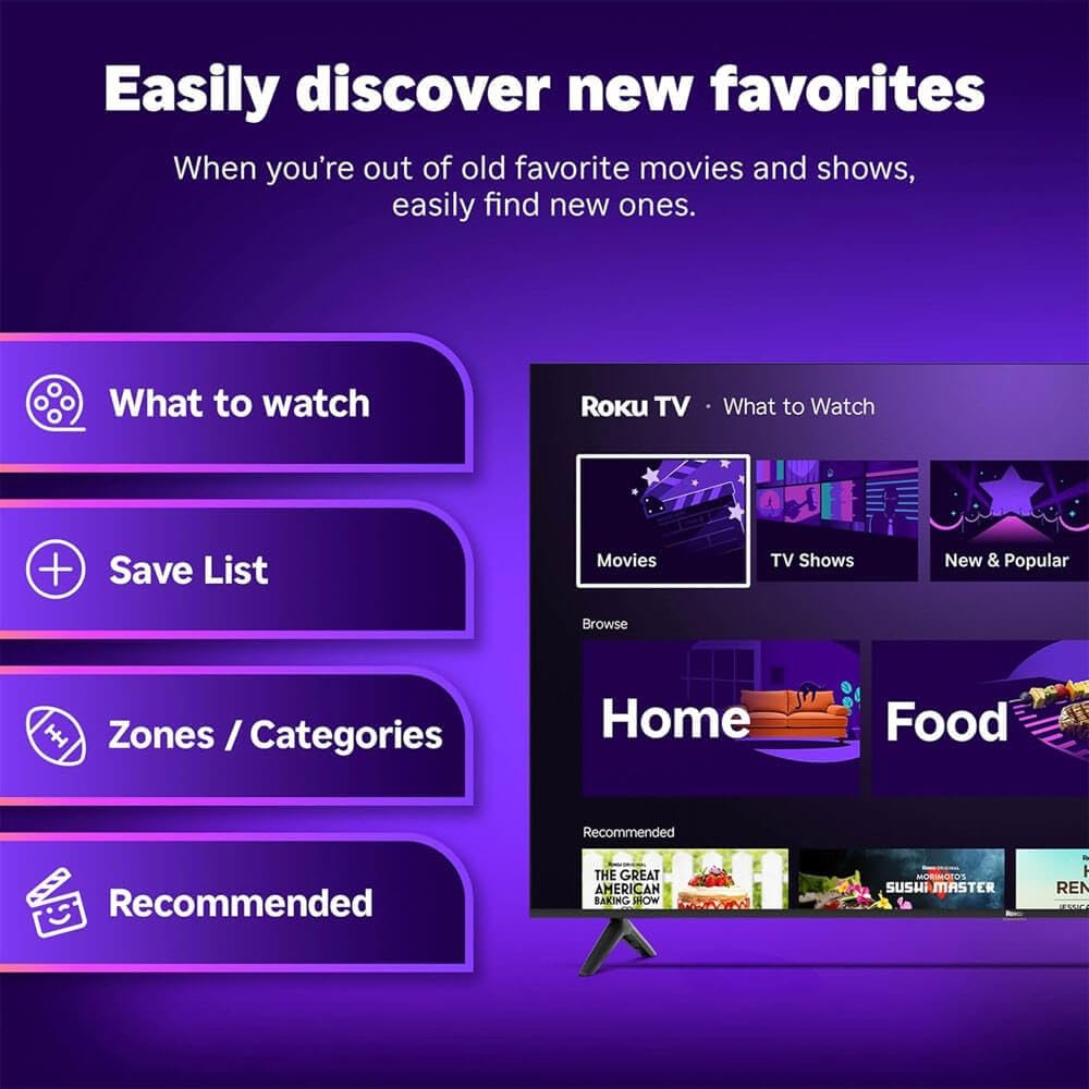 Roku 50" Select Series 4K QLED TV HDMI CPS Streaming Bundle 2026