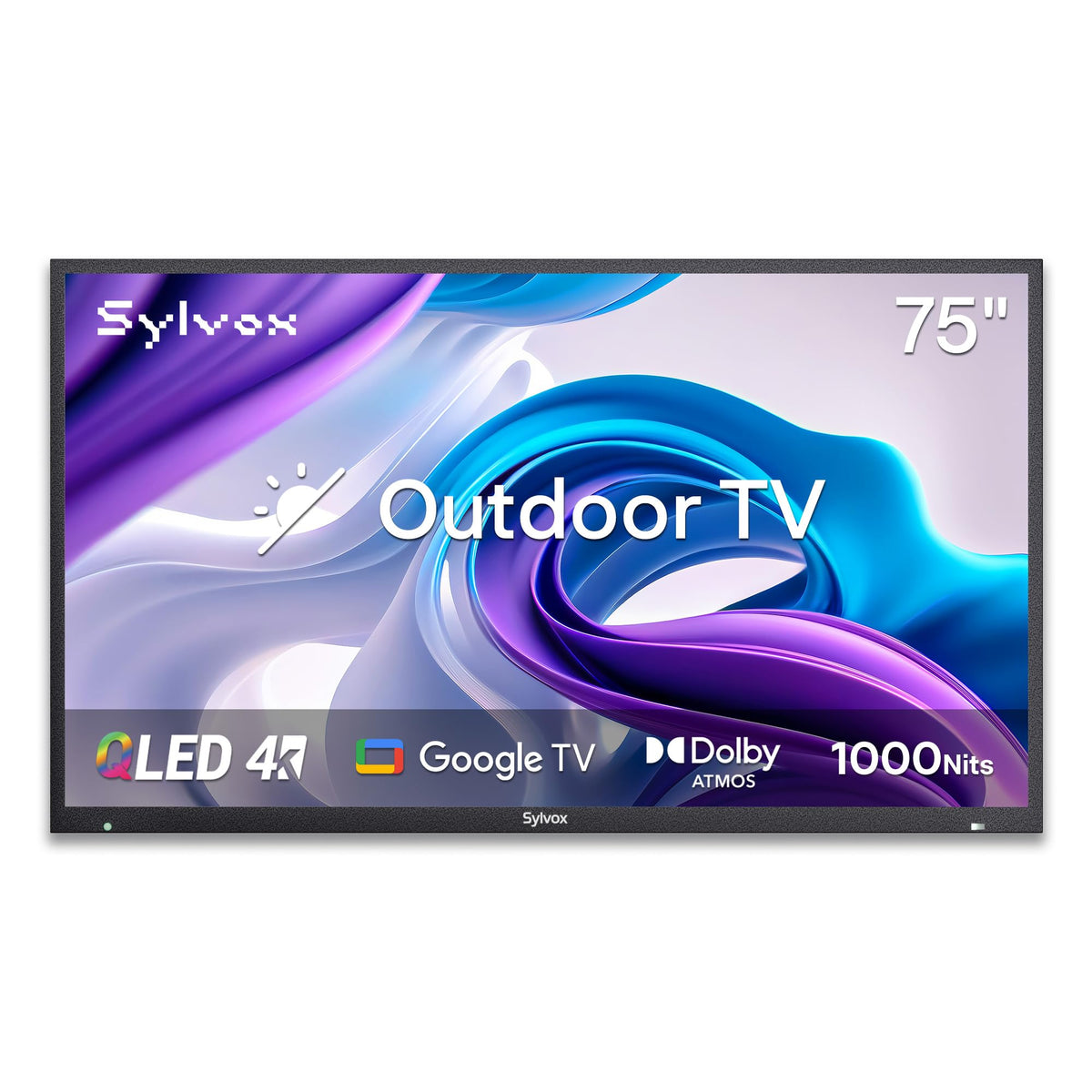 SYLVOX 43 Inch Outdoor TV, Weatherproof Google TV, IP56 Waterproof TVs