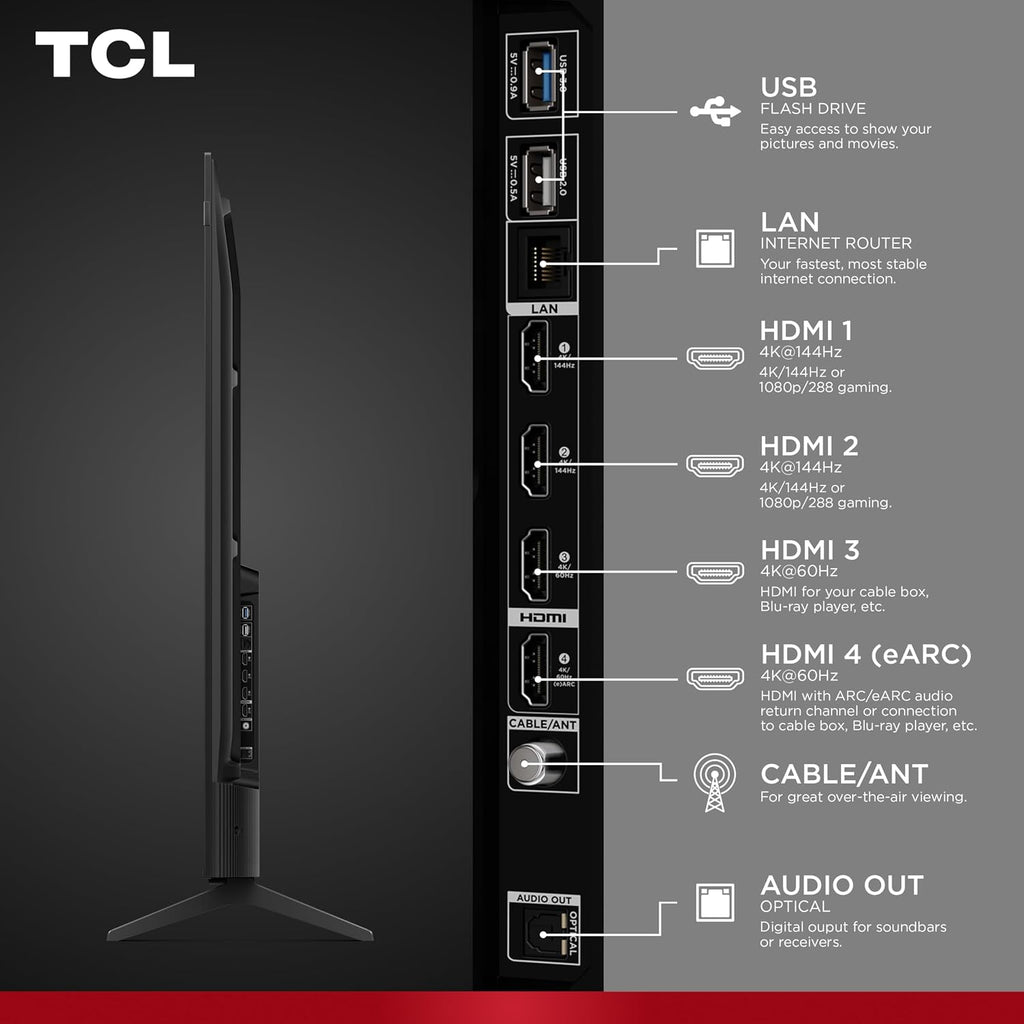 TCL 75-Inch F8D Series 4K QLED Smart TV (75F8D, 2026 Model) with Dolby Vision HDR and Dolby Atmos, Game Accelerator 288 and VRR for Sports and Gaming | Fire TV, Alexa+, 120Hz Refresh, LED Backlighting