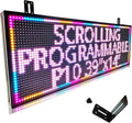 Led Sign Outdoor Programmable Scrolling Digital Open Neon P10 39''x14''