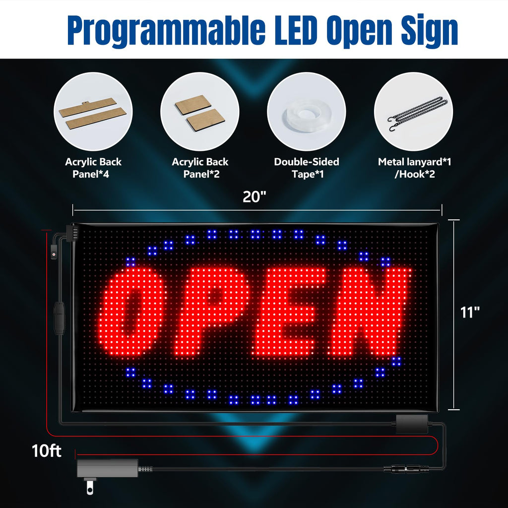 LED signs for business,APP control DIY text,LED window ads display screen