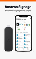 Amazon Signage Stick â Professional Digital Signage 4K Media Player â Designed for Businesses of All Sizes, Easy Setup with free Mobile App, and CMS Compatibility