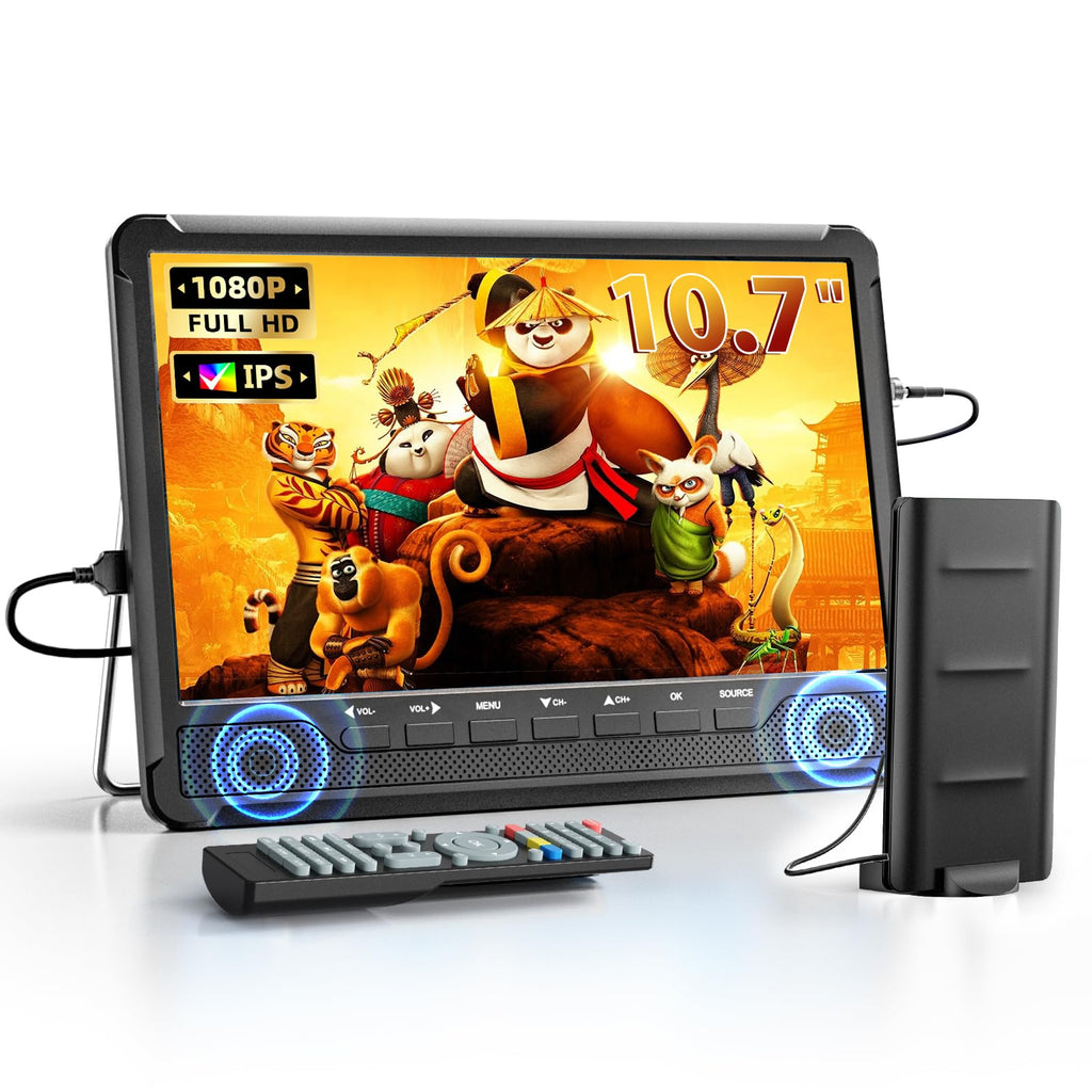 NORTHING 14.2" Portable TV with Antenna,1080P Rechargeable TV