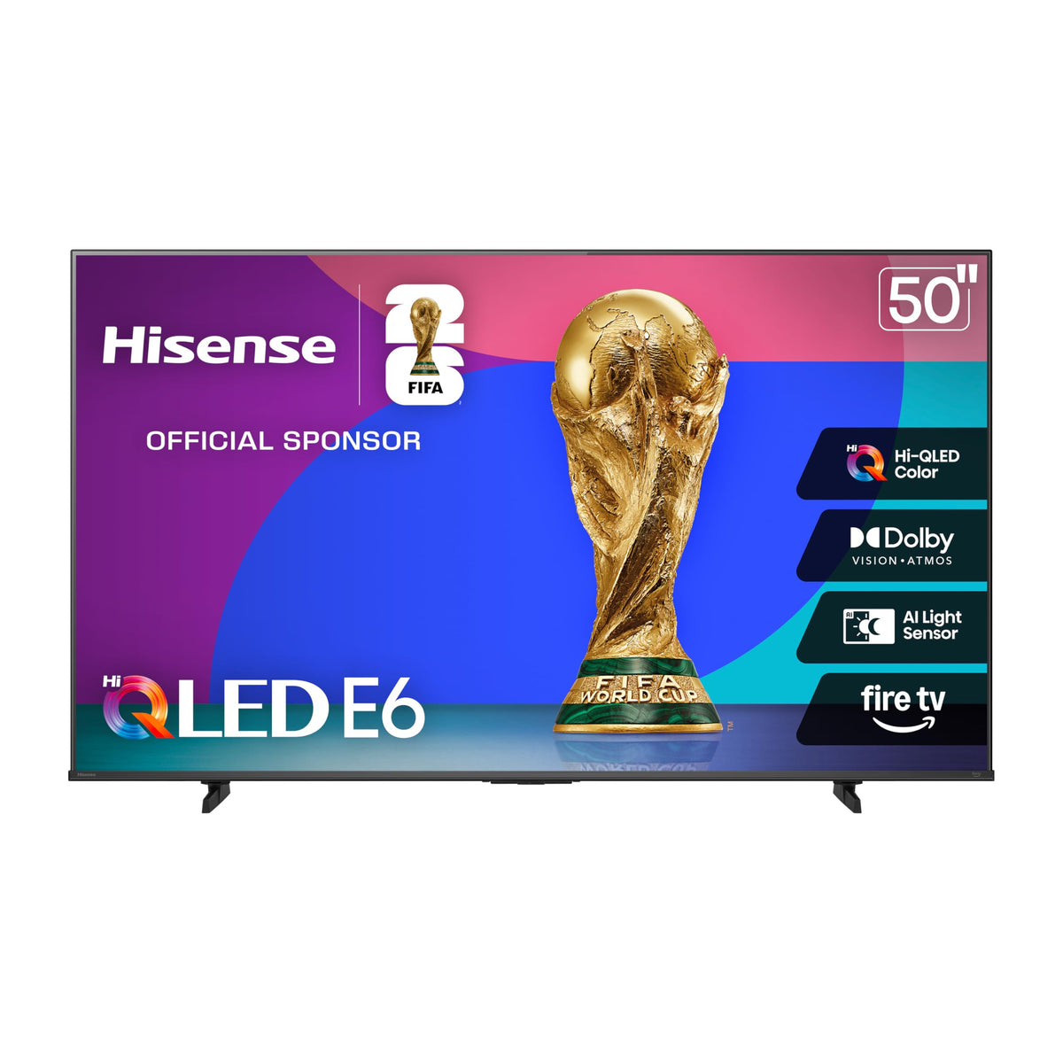 Hisense 75" E6 Cinema Series Hi-QLED 4K UHD Smart Fire TV (75E6QF) - AI Light Sensor, Dolby Vision Â· Atmos, Voice Remote with Alexa, Motion Rate 120, HDR 10+ Adaptive, Game Mode Plus