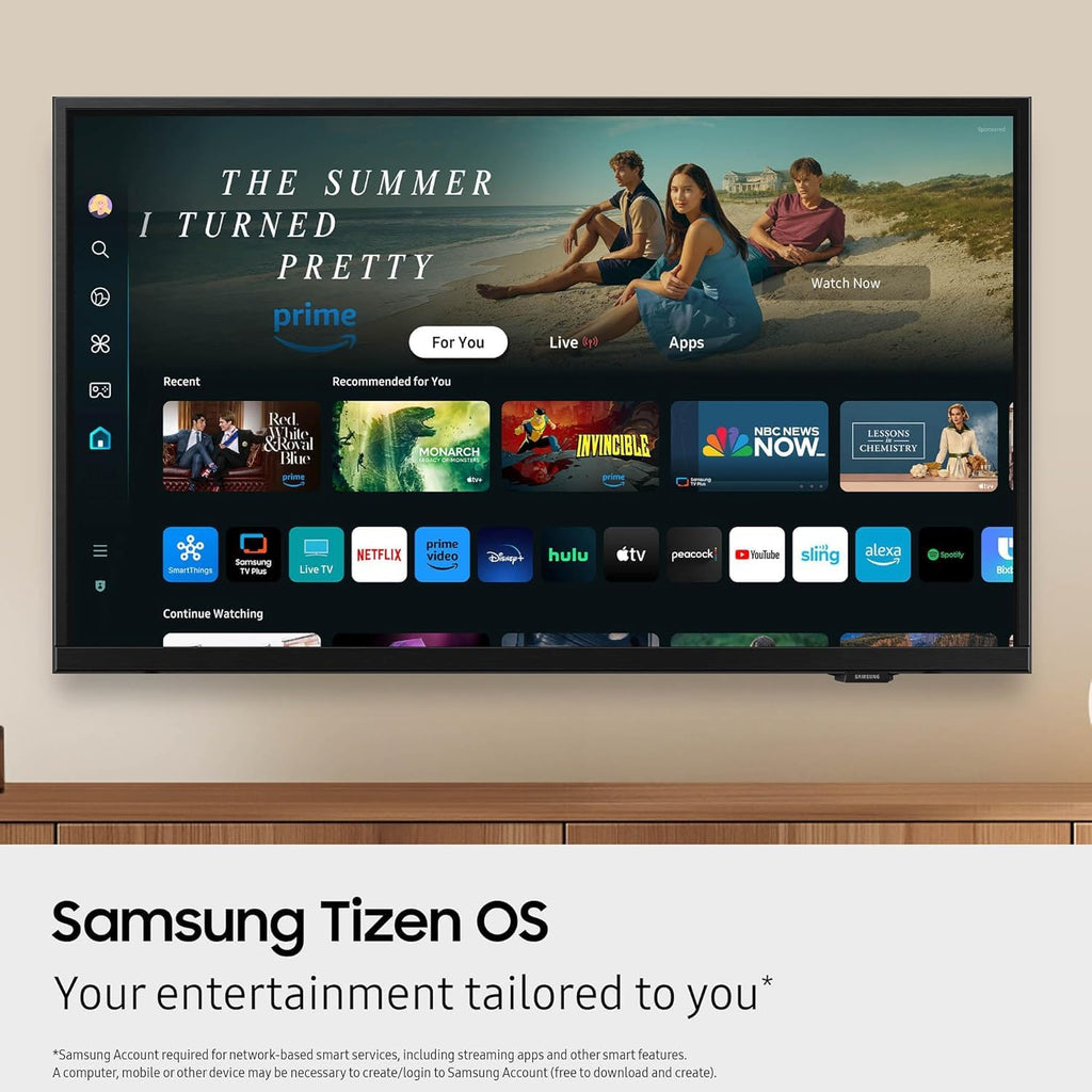 Samsung 40-Inch Smart LED TV Bundle - Full HD 1080p, HDR, Bluetooth, w/ 12 Month CPS Protection, AUX HDMI Cable, and Screen Cleaning with Microfiber Cloth.