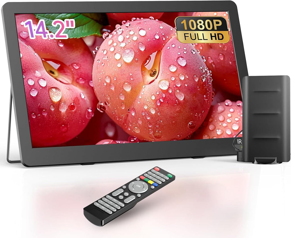 NORTHING 14.2" Portable TV with Antenna,1080P Rechargeable TV