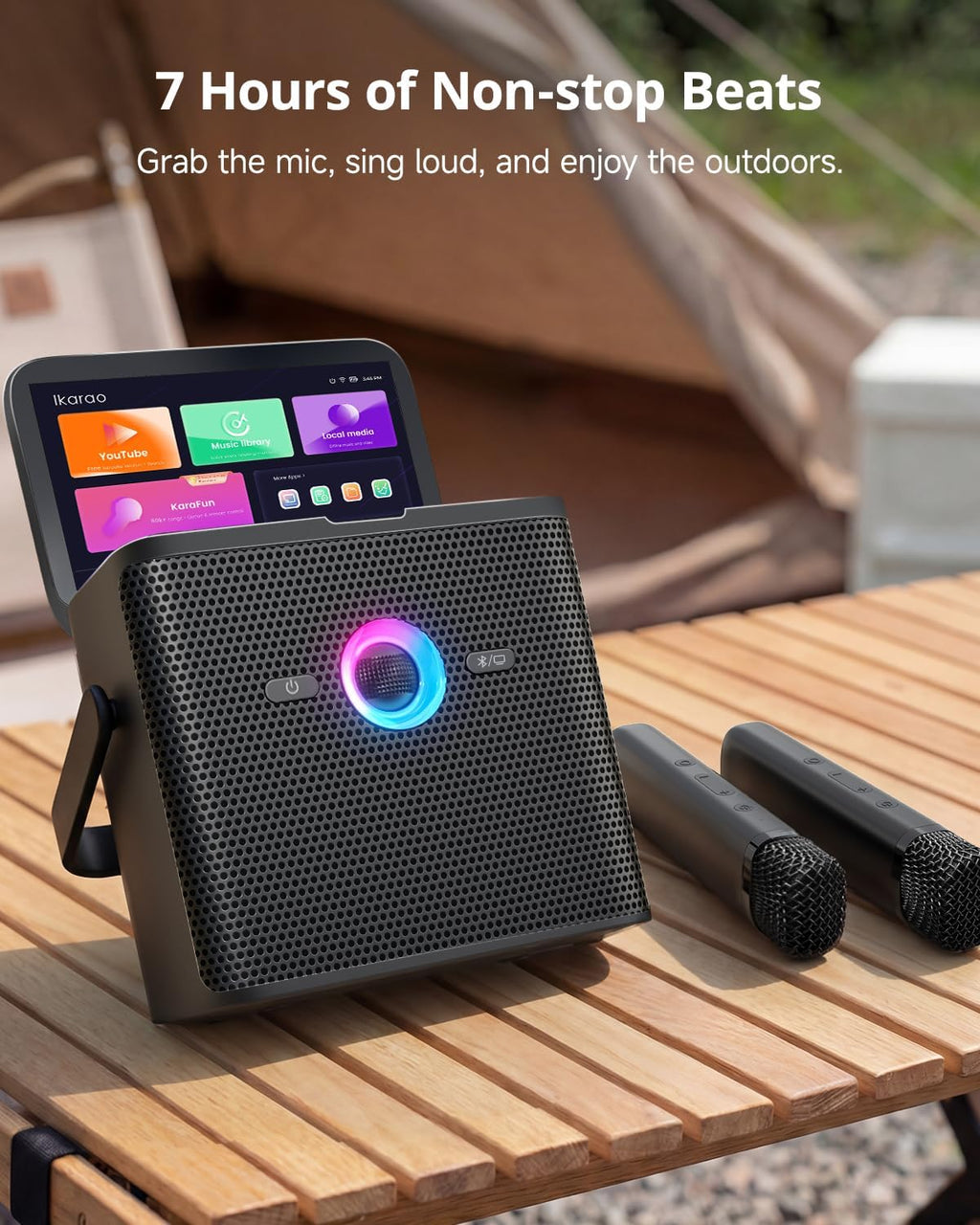 Ikarao Karaoke Machine with Lyrics Display, Professional Karaoke System