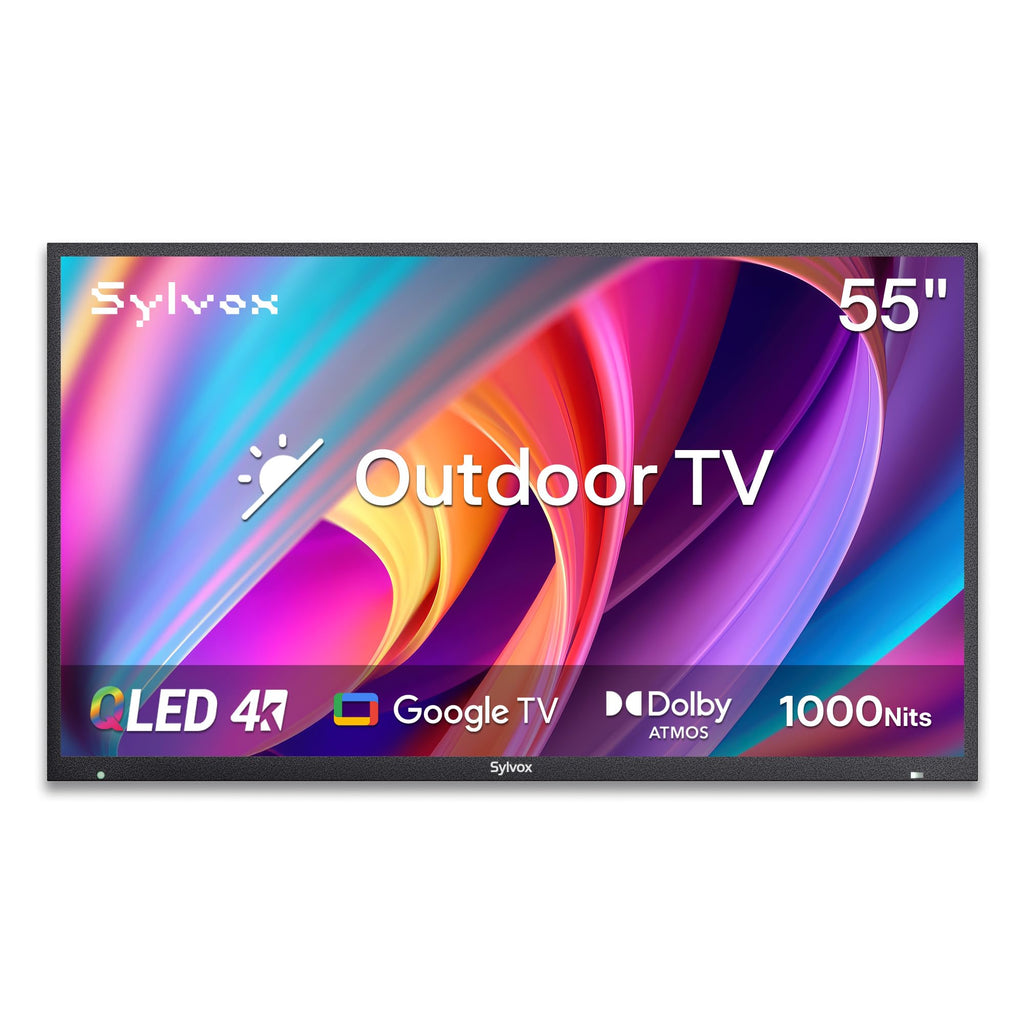SYLVOX 43 Inch Outdoor TV, Weatherproof Google TV, IP56 Waterproof TVs