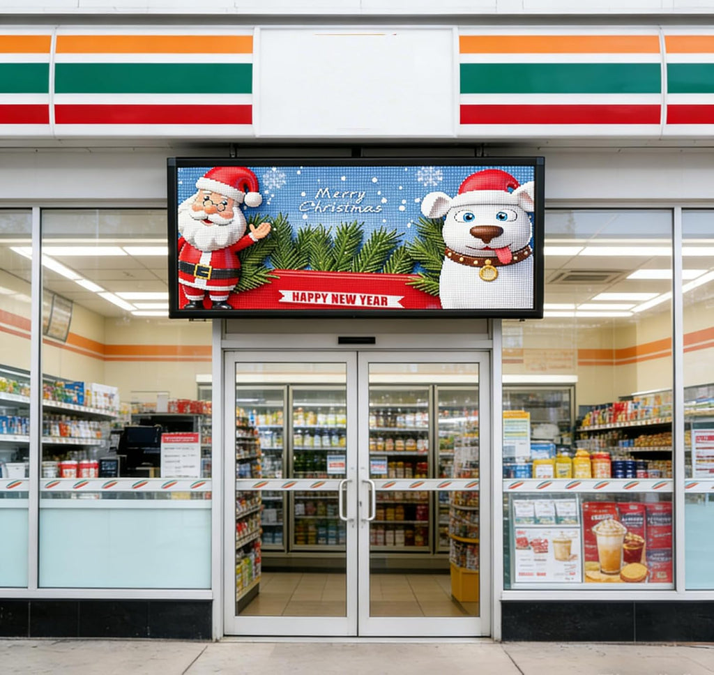 P5 Images Video Led Signs LED Display,IP65 Waterproof Outdoor Programmable Scrolling LED Sign, WIFI & USB Control, Adjustable Brightness & High Resolution, Digital Display Board Electronic Store Signs for Business Adversting
