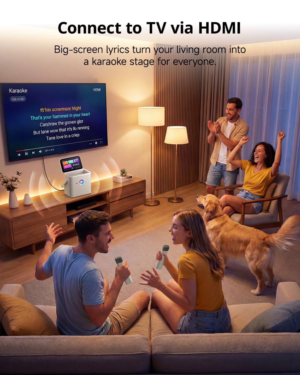 Ikarao Karaoke Machine with Lyrics Display, Professional Karaoke System
