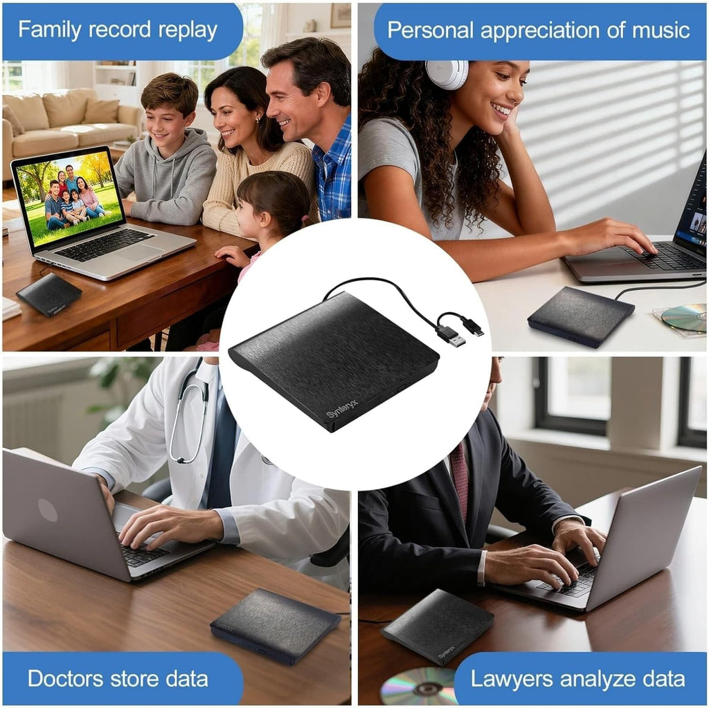 External 4k blu ray Drive,USB CD/DVD Drive for Laptops, DVD Burner
