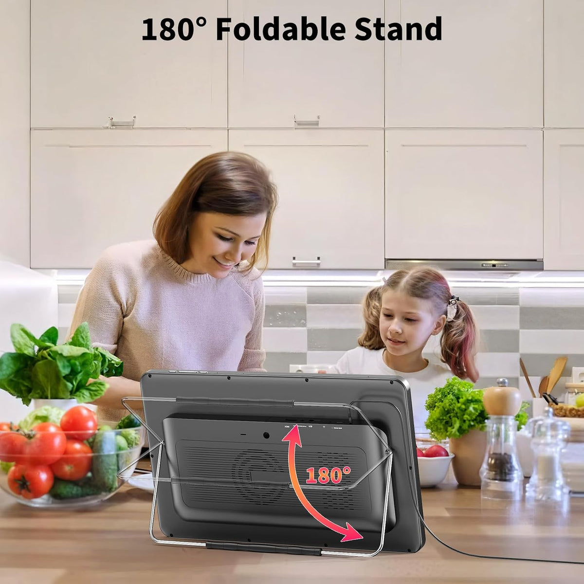 Portable TV,Mini TV with 14 inch Touchscreen,for Home Kitchen RVs