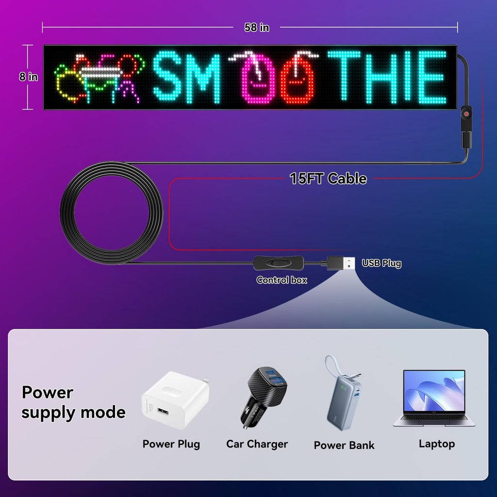 LED signs for business,APP control DIY text,LED window ads display screen