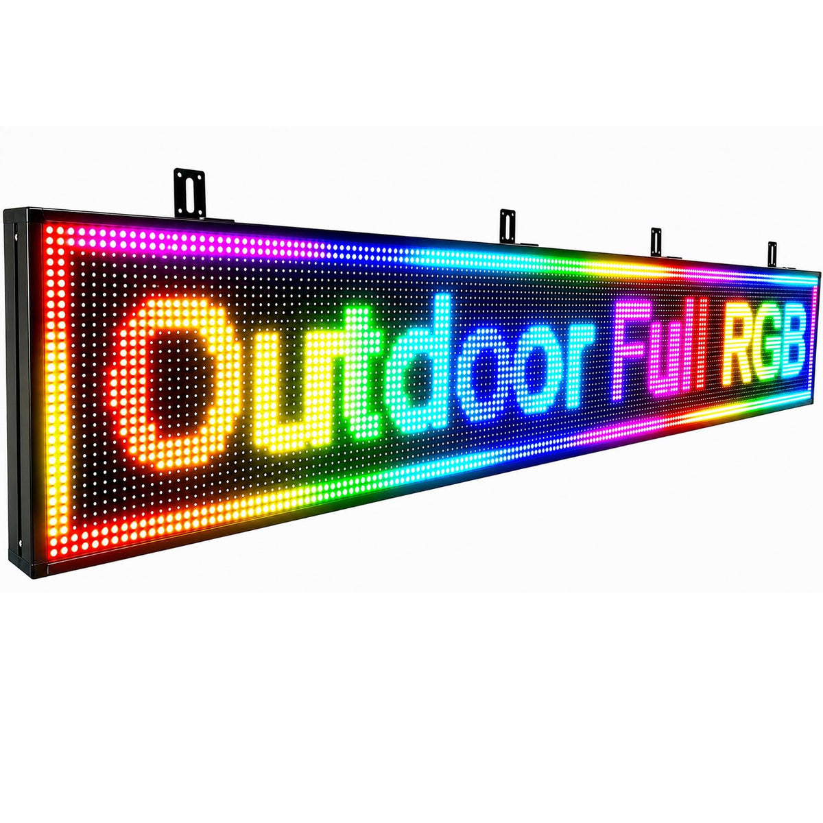 P3 Programmable Scrolling Custom Led Sign Outdoor Digital For Business Display Screen WiFi Control Electronic Message Board Store Advertising Ticker Word Light Bar Open Pixel Panel 40"x18'