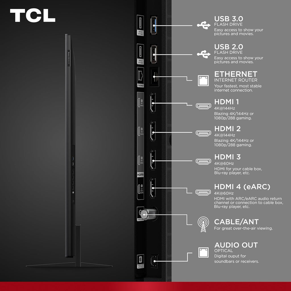 TCL 65 Inch Class QM7L Series | SQD-Mini-LED QLED Smart TV | 65QM7L, 2026 Model | 144Hz | Ultimate Color Ultra Brightness & Contrast | Google AI Bang & Olufsen | Voice Gaming Streaming Television