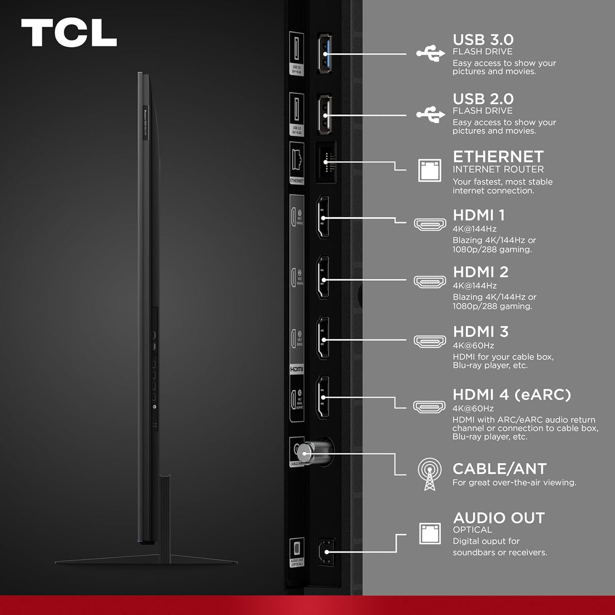 TCL 65 Inch Class QM7L Series | SQD-Mini-LED QLED Smart TV | 65QM7L, 2026 Model | 144Hz | Ultimate Color Ultra Brightness & Contrast | Google AI Bang & Olufsen | Voice Gaming Streaming Television