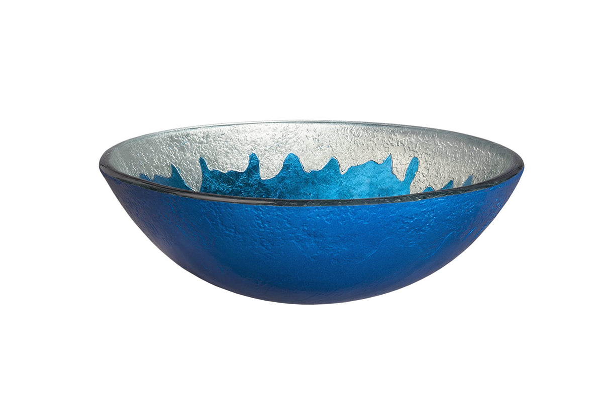 Miseno MNO-G710 Circular 16-1/2" Tempered Glass Vessel Bathroom Sink