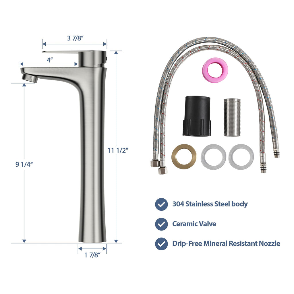 Lordear Wall Mounted Vessel Sink 16x11 Inch, U-Shape White Porcelain Bathroom Sink with Black Faucet and Support Pedestal Legs, Wall Hung Vanity Sink with Towel Rack for Small Bathrooms