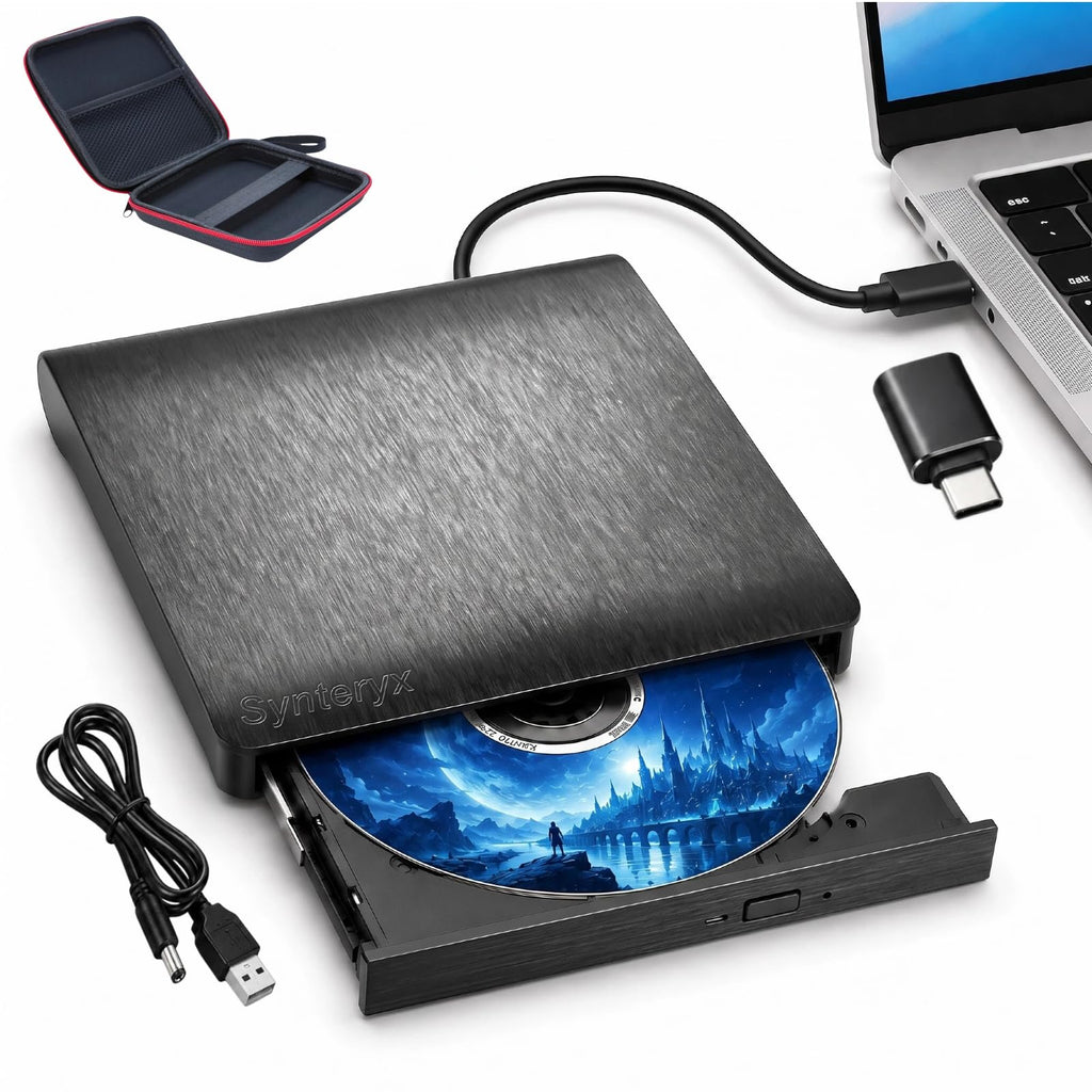 External 4k blu ray Drive,USB CD/DVD Drive for Laptops, DVD Burner