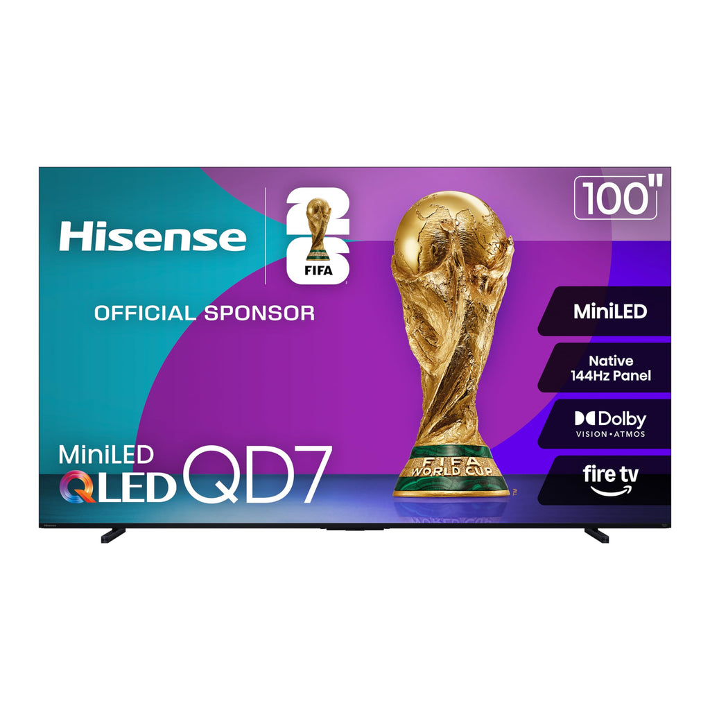 Hisense 65" Class QD7 Series Mini-LED 4K UHD Smart Fire TV (65QD7QF, 2025 Model) - QLED, HDR10+, Dolby Vision, Dolby Atmos, Game Mode Plus, ALLM, Alexa Built in with Voice Remote, Streaming TV, Black