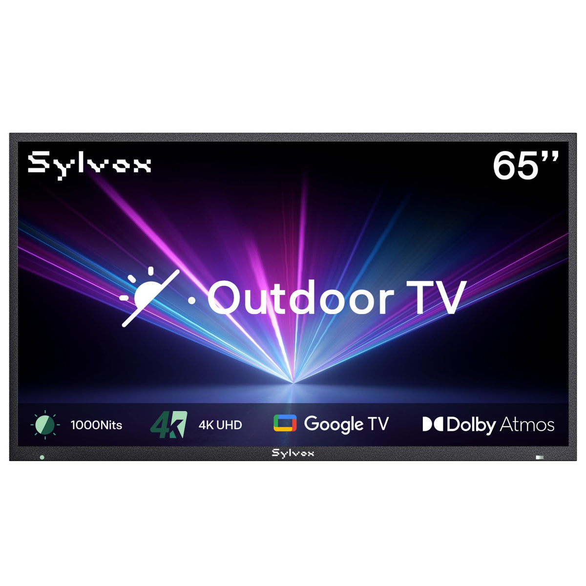 SYLVOX 43 Inch Outdoor TV, Weatherproof Google TV, IP56 Waterproof TVs