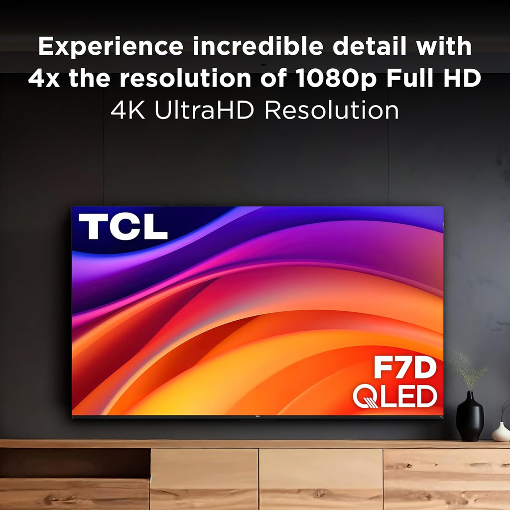 TCL 50-Inch F7D Series QLED 4K UHD Smart TV (50F7D, 2026 Model) | Dolby Vision & Dolby Atmos, DTS | Voice Remote with Alexa | Motion Rate 240, Game Accelerator 120, Auto Game Mode