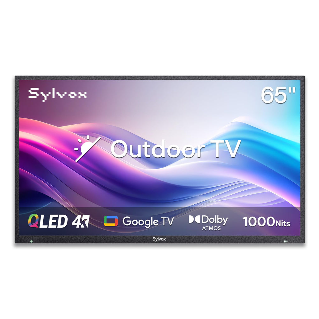 SYLVOX 43 Inch Outdoor TV, Weatherproof Google TV, IP56 Waterproof TVs